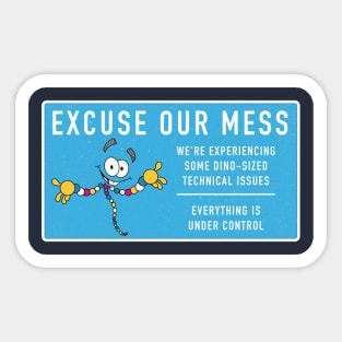 Mr dna excuse us Sticker